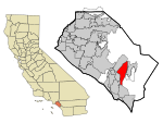 Orange County California Incorporated and Unincorporated areas Mission Viejo Highlighted